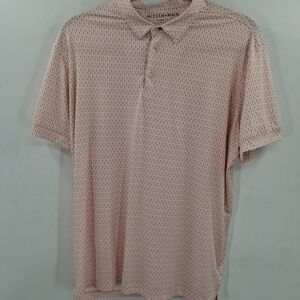 Mizzen+Main Pink Textured Polo